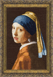 Вышивка КР-003 Девушка с жемчужной сережкой