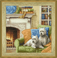 Вышивка ГО-001 У камина Вышивка ГО-001 У камина