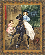 Вышивка МК-004 Всадница Вышивка МК-004 Всадница