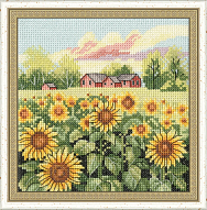 Вышивка М-030 Поле подсолнухов Вышивка М-030 Поле подсолнухов
