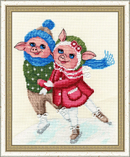 Вышивка МТ-024 Фигуристы Вышивка МТ-024 Фигуристы
