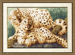 Вышивка ДЖ-026 Снежные барсы Вышивка ДЖ-026 Снежные барсы