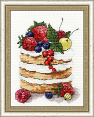 Вышивка М-007 Ягодное пирожное Вышивка М-007 Ягодное пирожное